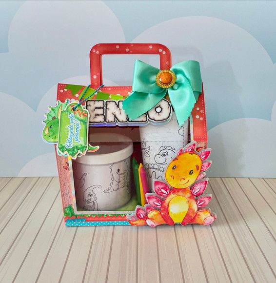 Kit Caneca para Colorir Dino Baby - Imagem 3