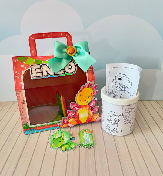 Kit Caneca para Colorir Dino Baby - Imagem 2