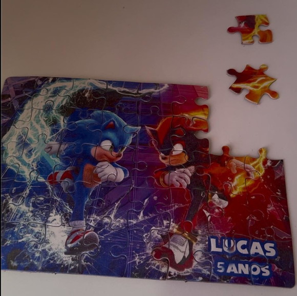 Quebra-cabeça Sonic Personalizado - Imagem 3
