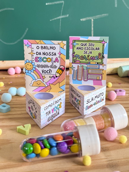 Porta Mini Tubete Personalizado Volta Ás Aulas - Imagem 2
