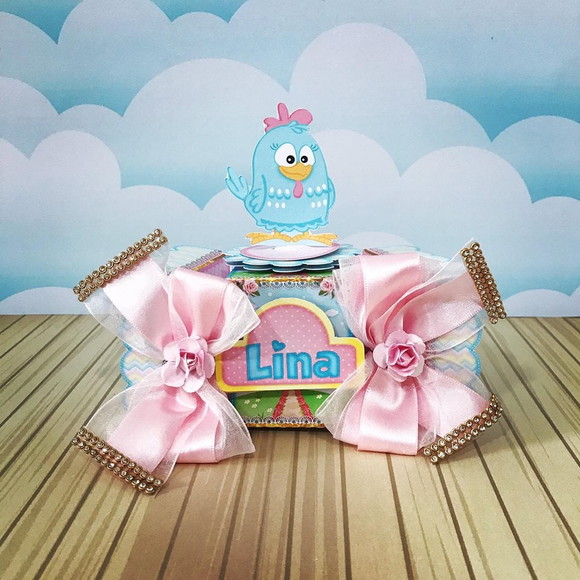 Caixa Bala Galinha Pintadinha