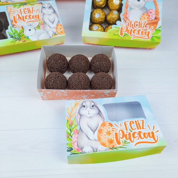 Caixa para 6 Brigadeiros Páscoa