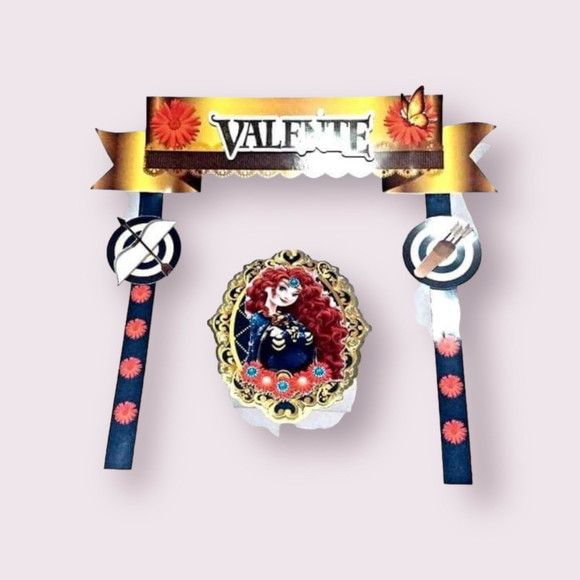 Topo de Bolo Princesa Valente