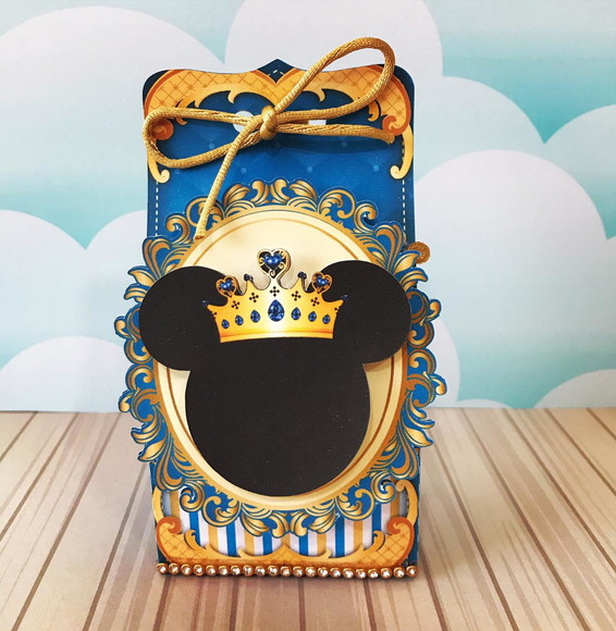Caixa Sacolinha Mickey Realeza Luxo