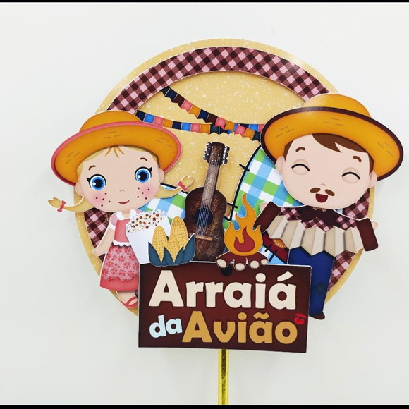 Topo de Bolo Festa Junina