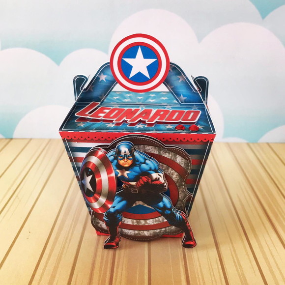 Caixa Sushi Capitão America