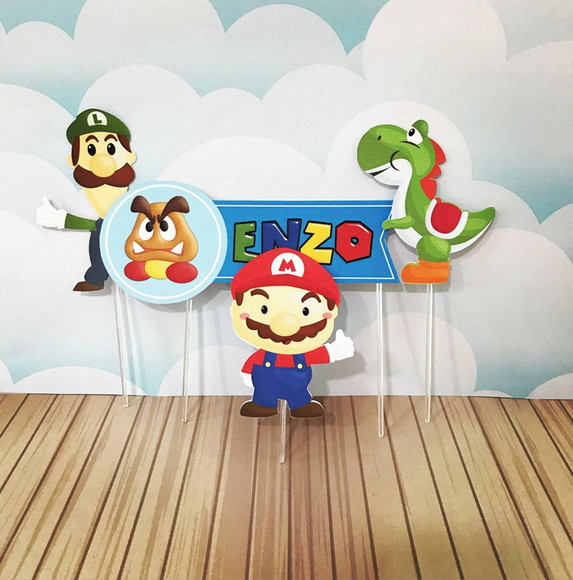 Topo de Bolo Super Mario Bross
