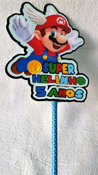 Topo de Bolo Super Mario Bross