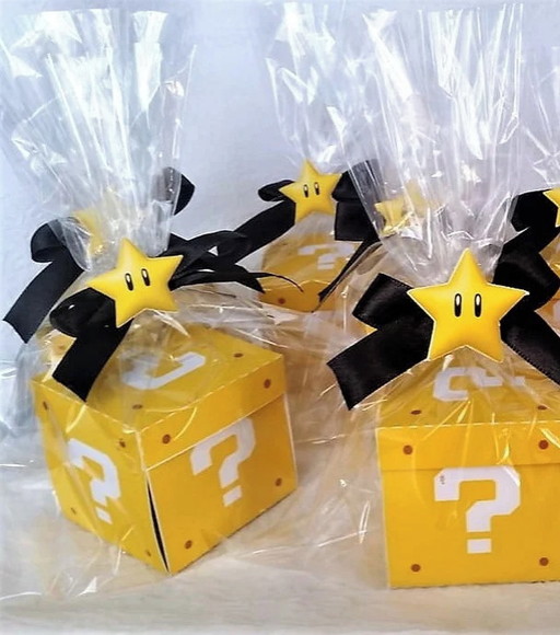 Caixa Convite Super Mario Bross