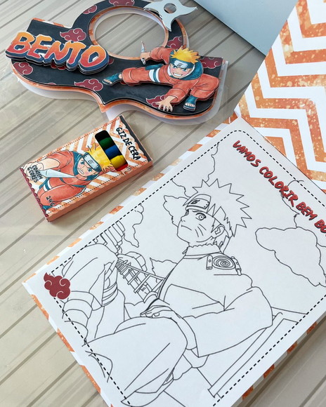 Kit Colorir com Giz de Cera Naruto - Imagem 2