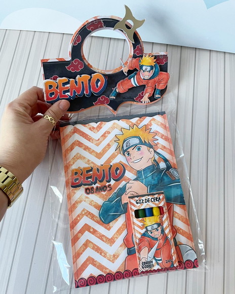 Kit Colorir com Giz de Cera Naruto