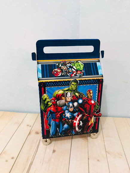 Caixa com Alça Super Herois