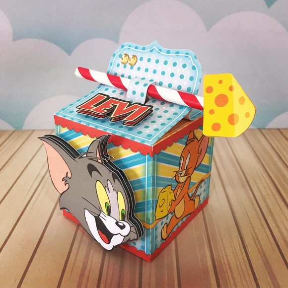 Caixa Porta Canudo Tom Jerry - Imagem 2