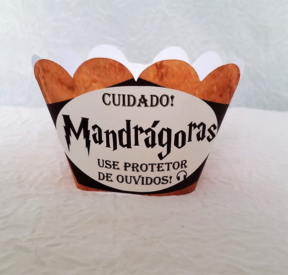Saia para Cupcake Mandragoras Harry Potter