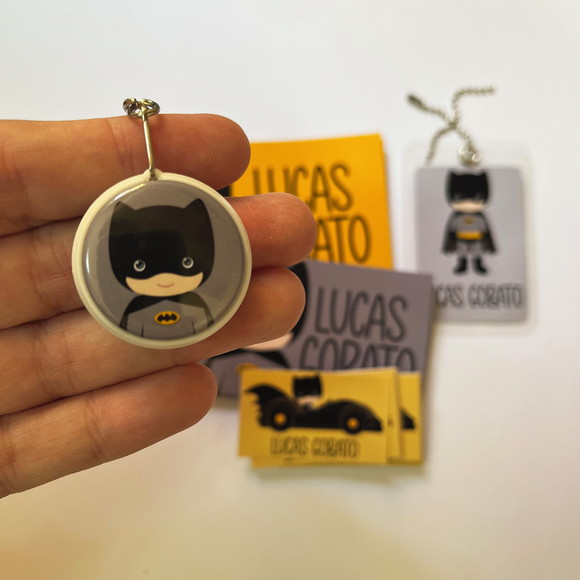 Kit Adesivos e Tag Material Escolar Batman - Imagem 3