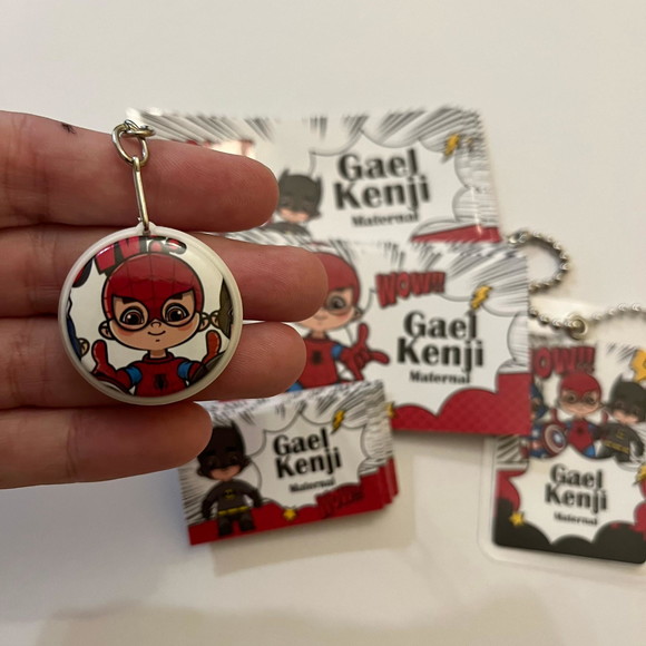 Kit Adesivos e Tag Material Escolar Heróis - Imagem 3