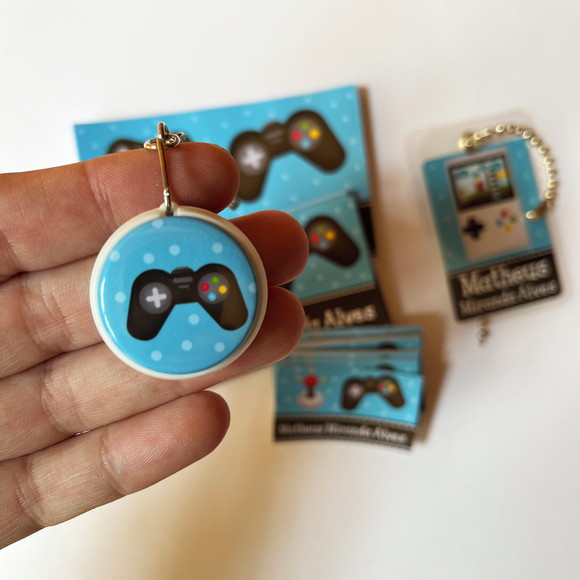 Kit Adesivos e Tag Material Escolar Vídeo Game - Imagem 2