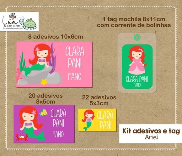 Etiqueta Escolar Ariel
