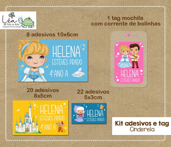 Etiqueta Escolar Cinderela