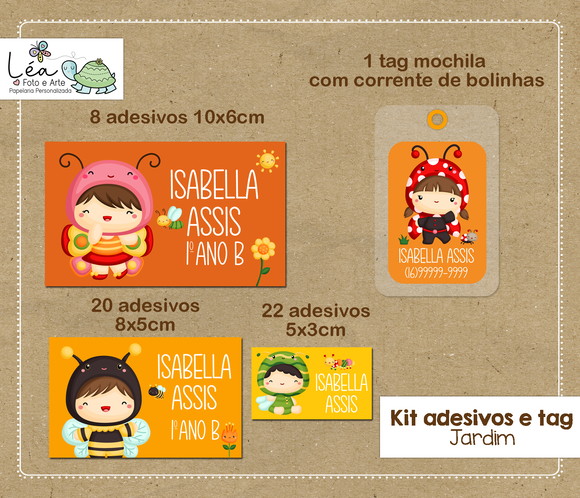 Etiqueta Escolar Jardim