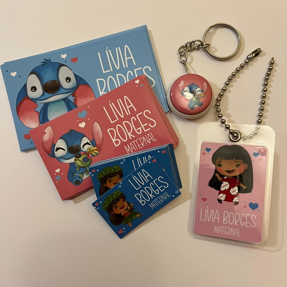 Etiqueta Escolar Lilo e Stitch