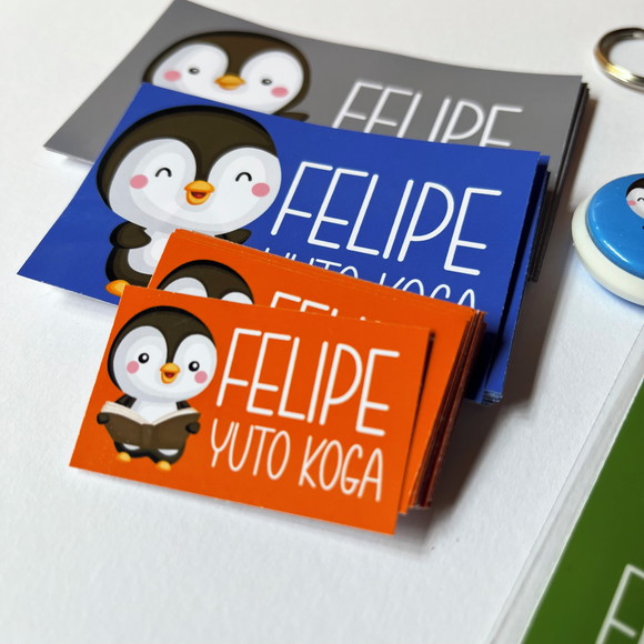 Etiqueta Escolar Pinguim - Imagem 3
