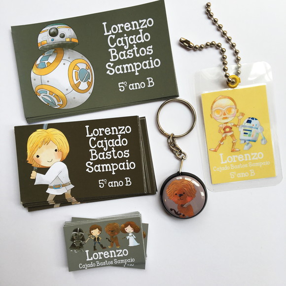 Etiqueta Escolar Star Wars