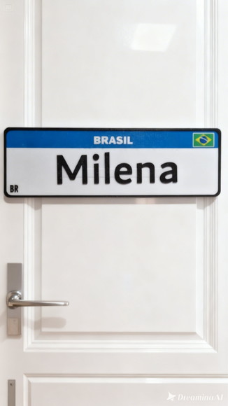 Placa Mercosul Decorativa Personalizada (impressão 3d)