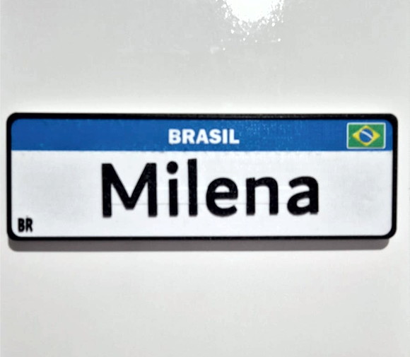 Placa Mercosul Decorativa Personalizada (impressão 3d) - Imagem 5