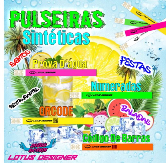 Pulseiras para Festas Personalizadas 50 unds