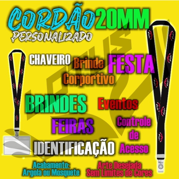 Cordão para Crachá Personalizado