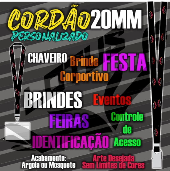 Cordão para Crachá Personalizado
