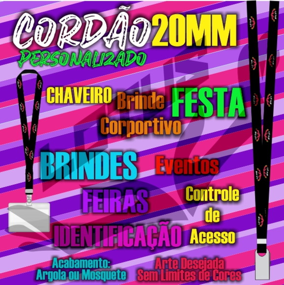 Cordão para Crachá Personalizado