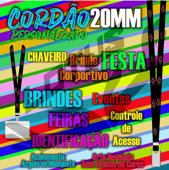 Cordão para Crachá Personalizado