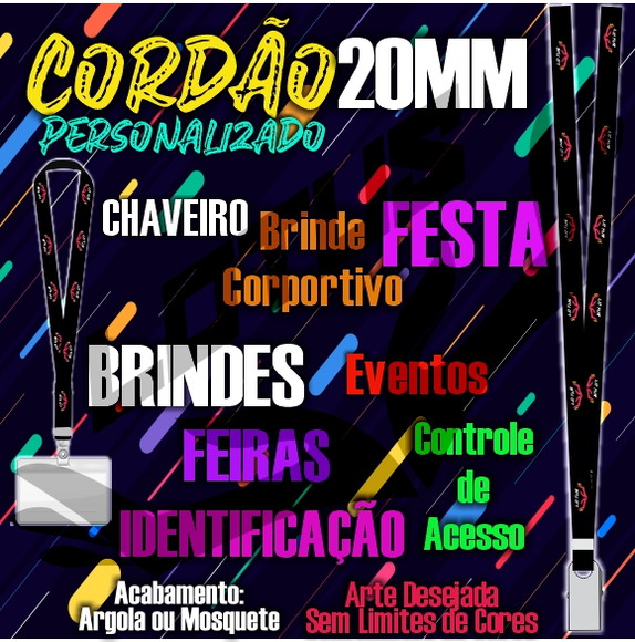 Cordão para Crachá Personalizado
