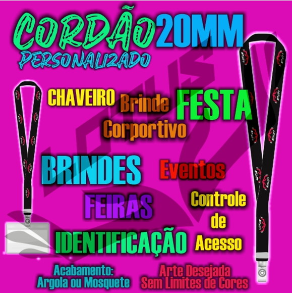Cordão para Crachá Personalizado