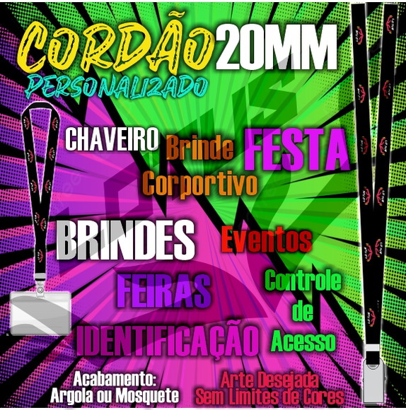 Cordão para Crachá Personalizado