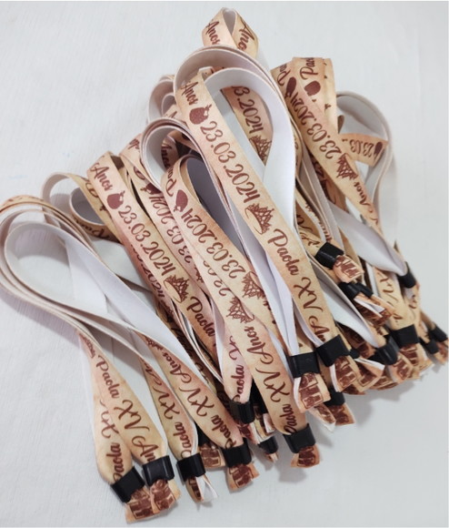 Pulseiras Personalizadas de Tecido - Imagem 3