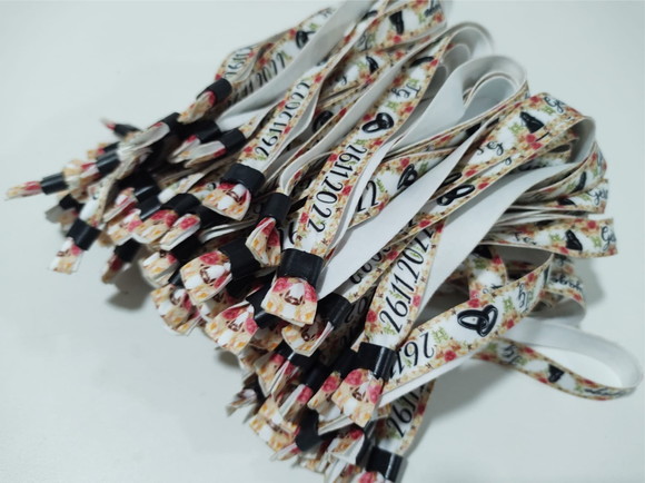 Pulseiras Personalizadas de Tecido Festas e Eventos ! - Imagem 5