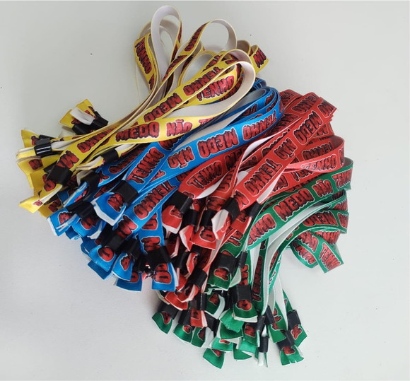 Pulseiras Personalizadas de Tecido Festas e Eventos ! - Imagem 4