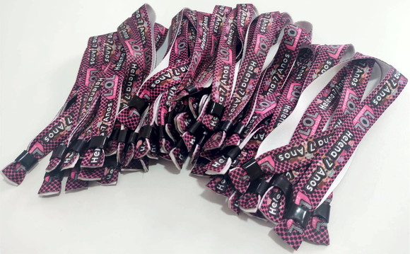 Pulseiras Personalizadas de Tecido Festas e Eventos ! - Imagem 4