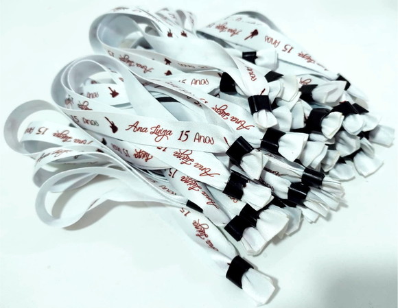 Pulseiras Personalizadas de Tecido Festas e Eventos ! - Imagem 2