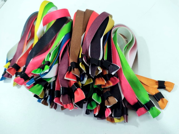 Pulseiras Personalizadas de Tecido Festas e Eventos ! - Imagem 4