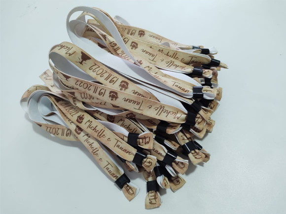 Pulseiras Personalizadas de Tecido Festas e Eventos ! - Imagem 5