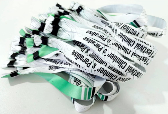 Pulseiras Personalizadas de Tecido Festas e Eventos !