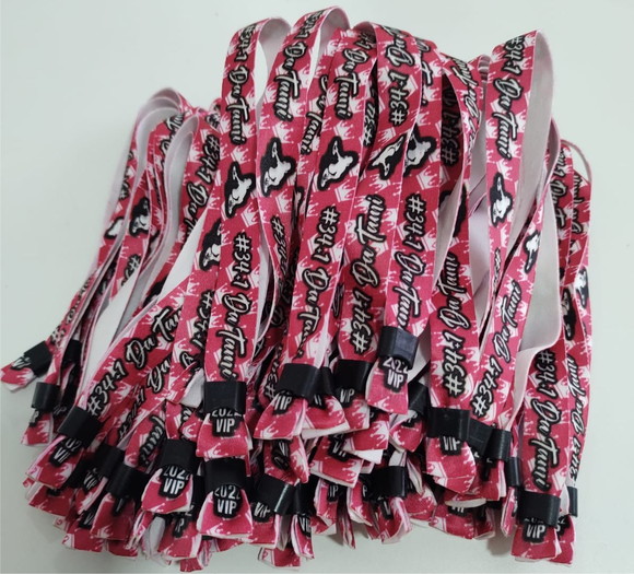Pulseiras Personalizadas de Tecido Festas e Eventos ! - Imagem 4