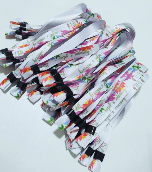 Pulseiras Personalizadas de Tecido Festas e Eventos !