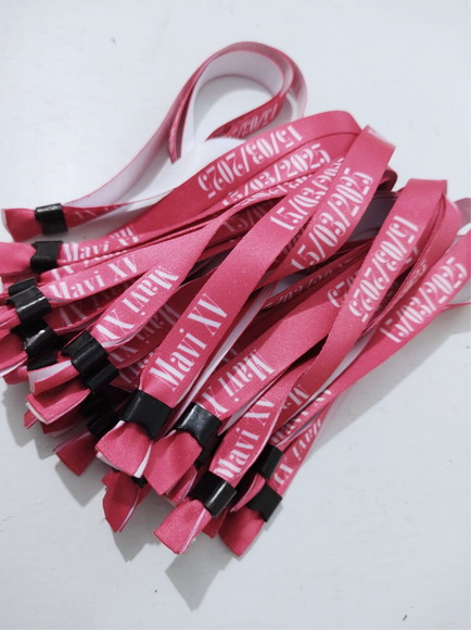 Pulseiras Personalizadas de Tecido Festas e Eventos ! - Imagem 3