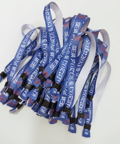 Pulseiras Personalizadas de Tecido Festas e Eventos ! - Imagem 4