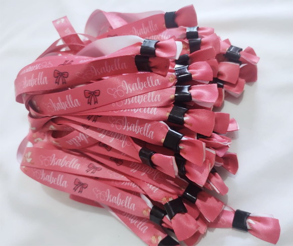 Pulseiras Personalizadas de Tecido Festas e Eventos ! - Imagem 2